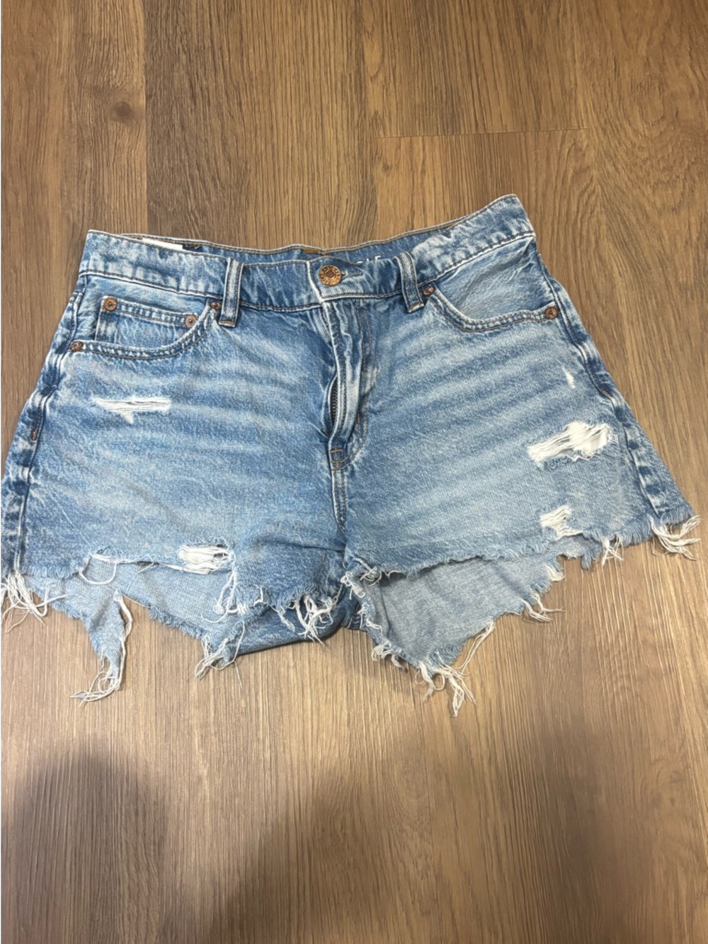 AEO denim shorts